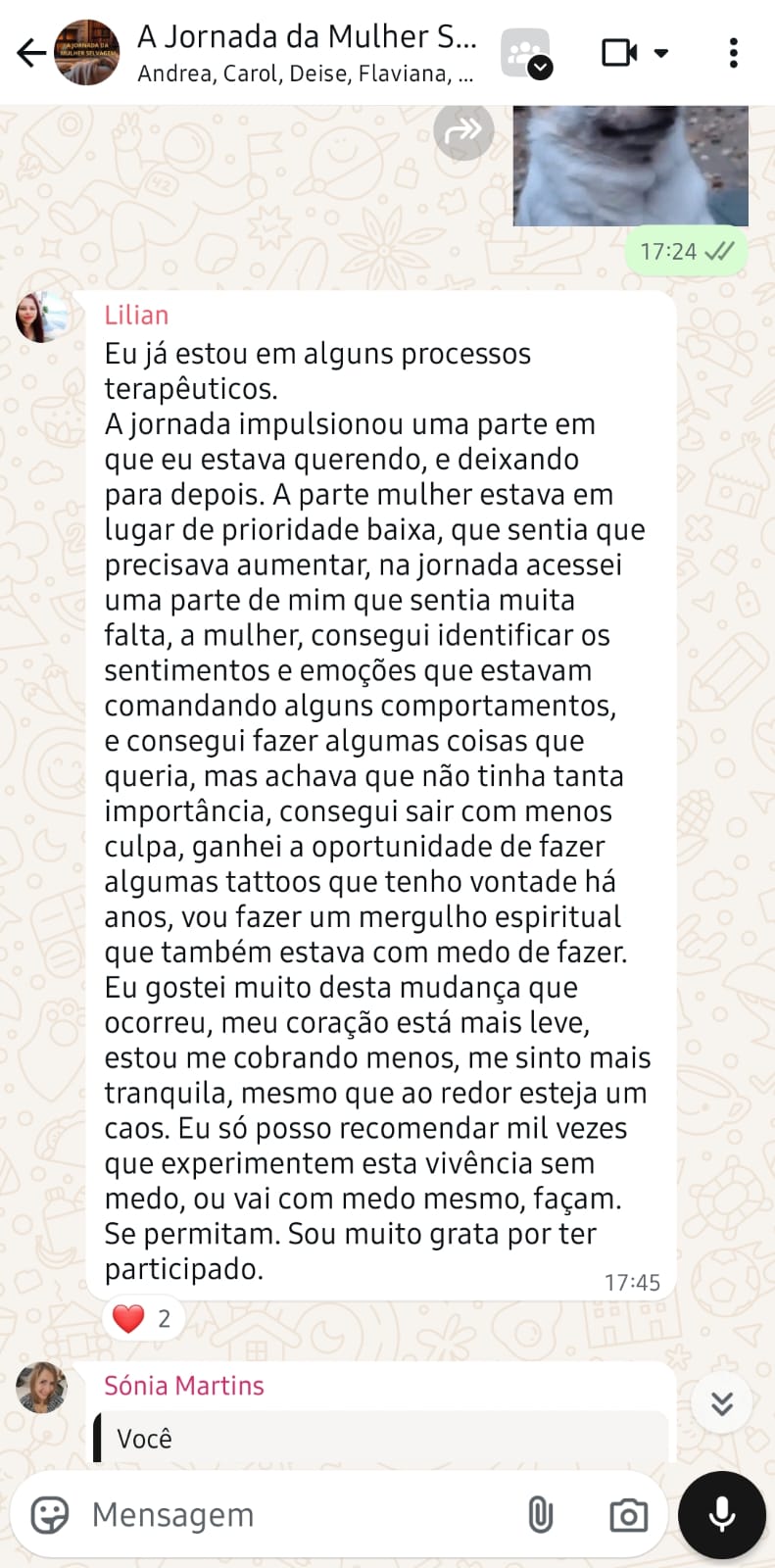 Depoimento Lilian